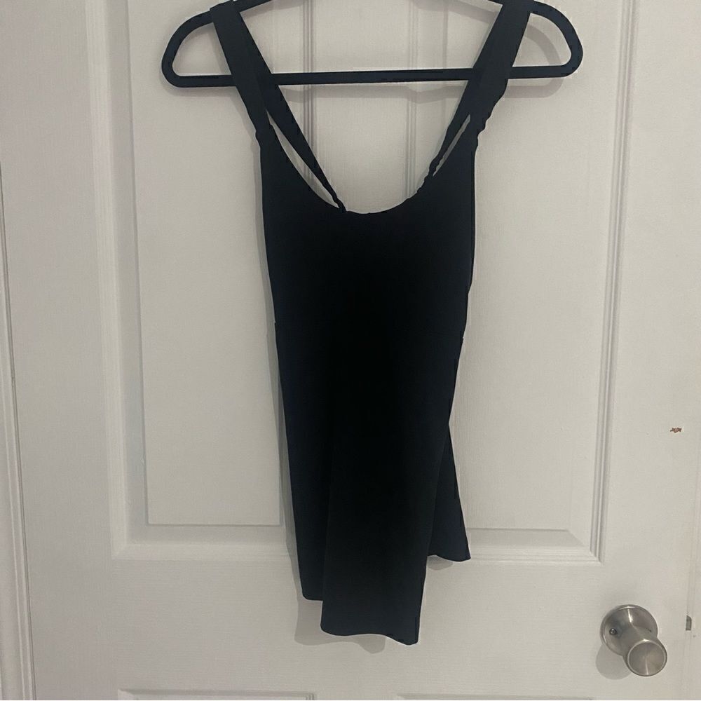 Lululemon Power Y Tank Top Black Built In Shelf Bra Racerback Camisole Yoga